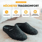 Komforty Unisex Hausschuhe aus Wolle - Rutschfest, für Drinnen & Draußen