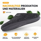 Komforty Unisex Hausschuhe aus Wolle - Rutschfest, für Drinnen & Draußen