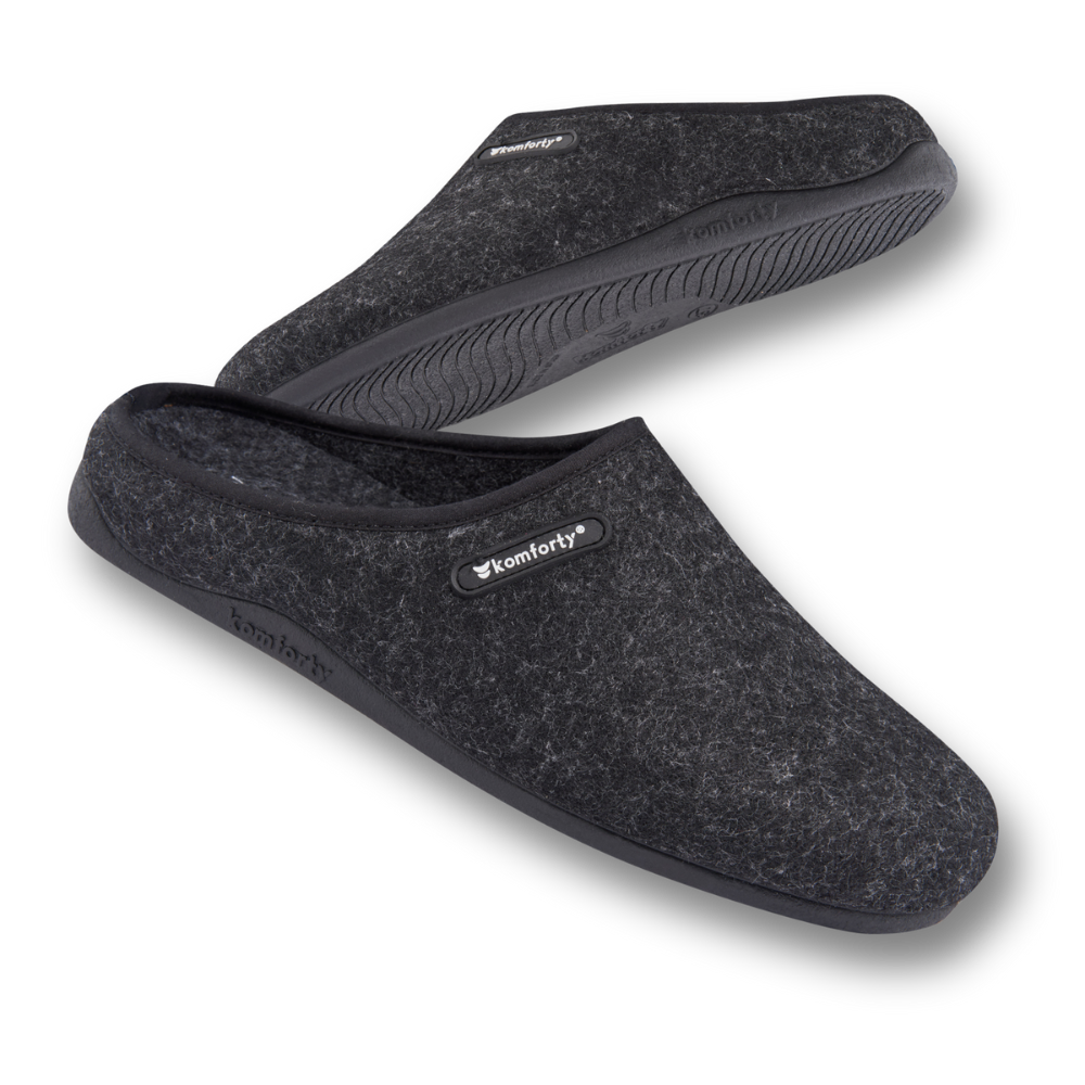 Komforty Unisex Hausschuhe aus Wolle - Rutschfest, für Drinnen & Draußen